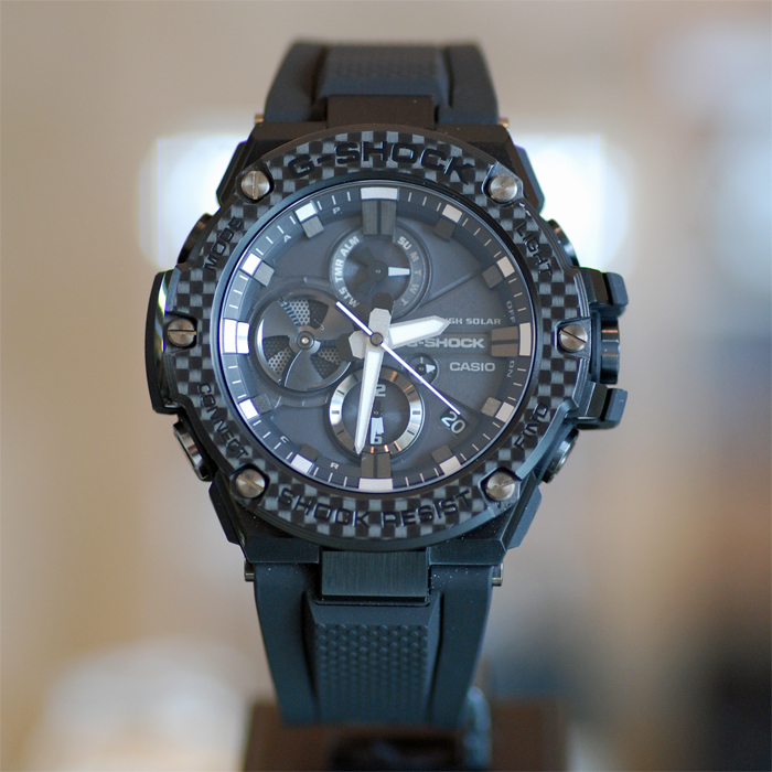 【G-SHOCK 】GST-B100X-1AJF オールブラックモデル時計